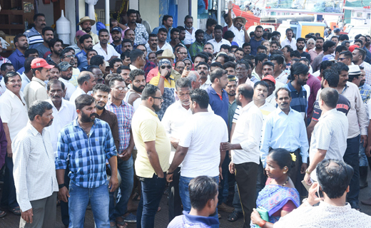 Fisherman protest
